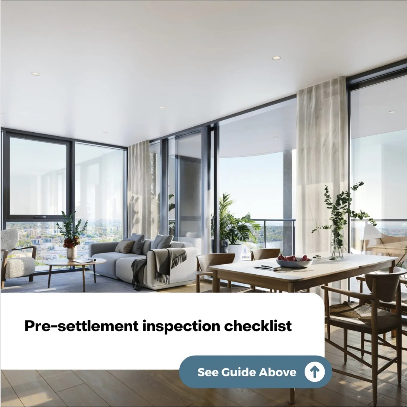 Pre-settlement inspection checklist