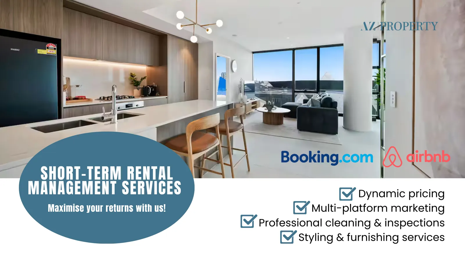 Maximise Your Returns with AZ Property’s Professional Short-Term Rental Management in Perth